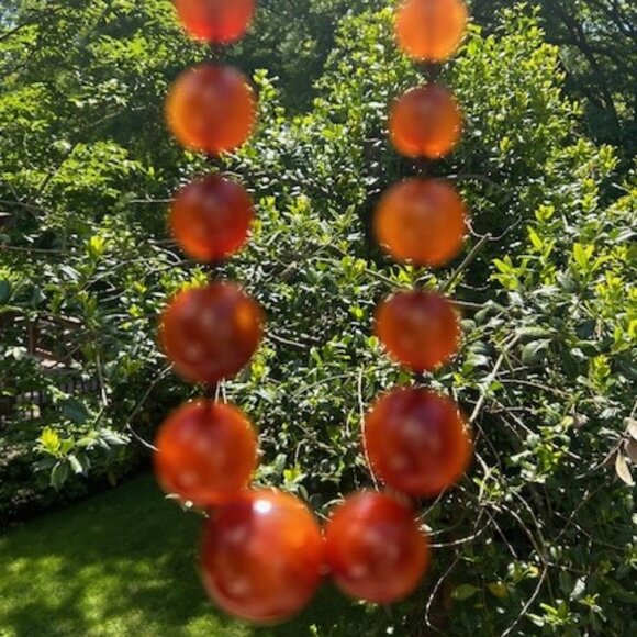 20” BAKELITE Marbled Brown Graduated Round Bead NECKLACE - Picture 3 of 9
